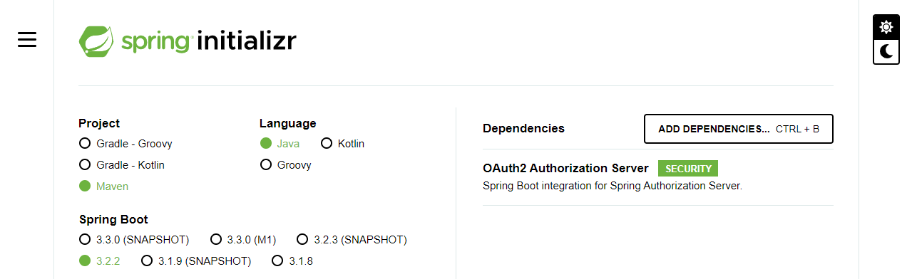 Spring Initializr